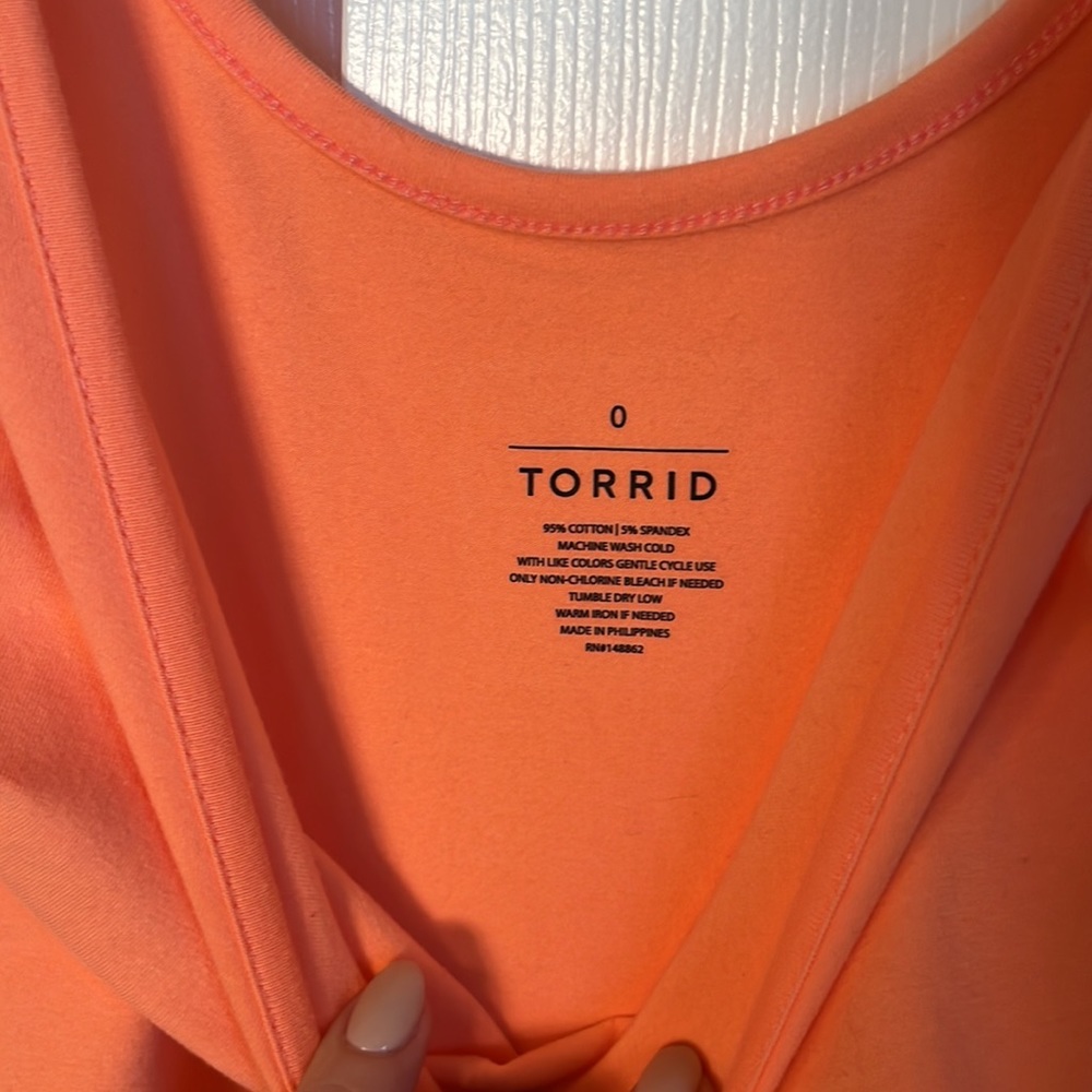 NEW - Torrid Bodysuit, Orange, size 0 - Picture 5 of 5